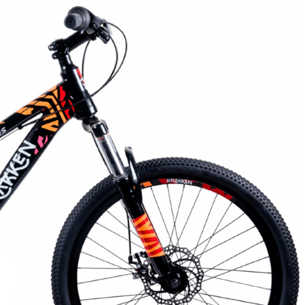 Bicicletă Krakken Bones 24" 12" Black Orange Oțel / Pentru copii photo 5