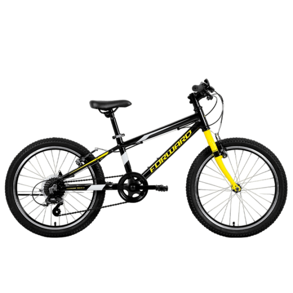 Bicicletă Forward Rise 20" 10.5" Black Yellow Aluminiu / Pentru copii photo 1