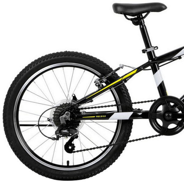Bicicletă Forward Rise 20" 10.5" Black Yellow Aluminiu / Pentru copii photo 2