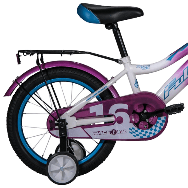 Bicicletă Fulger Rase Kid 16" Pink White Oțel / Pentru copii photo 1