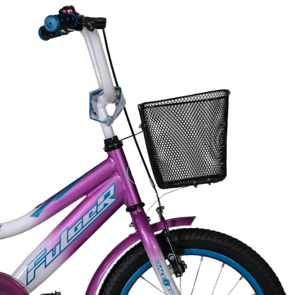 Bicicletă Fulger Rase Kid 16" Pink White Oțel / Pentru copii photo 2