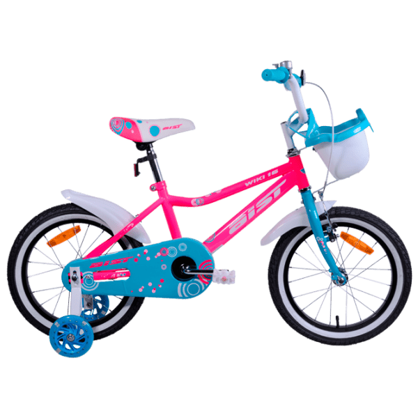 Bicicletă Aist Wiki 16 16 16" 16" Pink White Oțel / Pentru copii photo 1