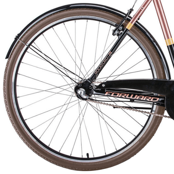 Bicicletă Forward Rockford 28" 21" Black Pink Aluminiu / Pentru adulți photo 2