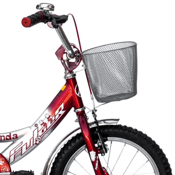 Bicicletă Fulger Panda 16" 9.5" Red White Oțel / Pentru copii photo 2