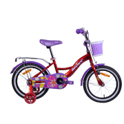 Bicicletă Aist Aist Lilo 16 16" 16" Red Violet Oțel / Pentru copii