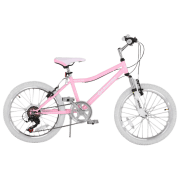 Bicicletă Glamvers Princess 20" 14" Pink White Metal / Pentru copii