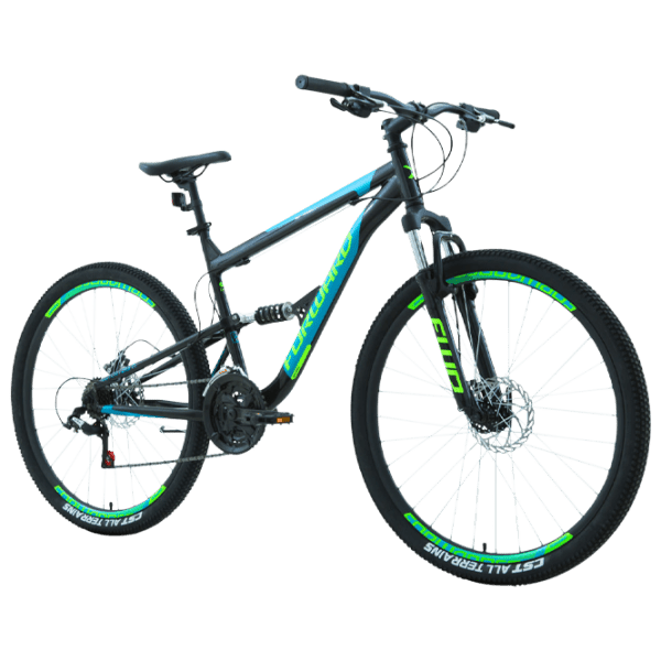 Велосипед Forward Raptor 27.5" 16" Черный Teal Сталь / Взрослый photo 1