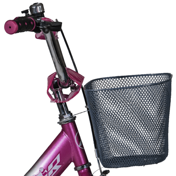 Bicicletă Fulger Panda 16" 9.5" Pink Silver Oțel / Pentru copii photo 3