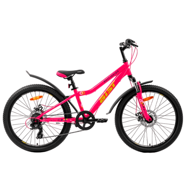 Bicicletă Aist Rosy Junior 24" 24" Pink Yellow Aluminiu / Pentru copii photo 1