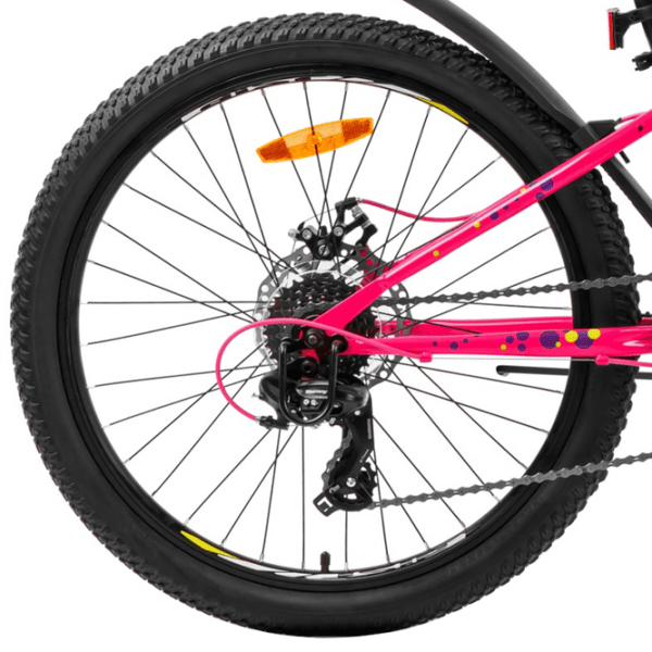 Bicicletă Aist Rosy Junior 24" 24" Pink Yellow Aluminiu / Pentru copii photo 2