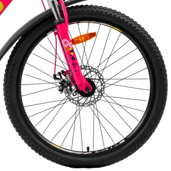 Bicicletă Aist Rosy Junior 24" 24" Pink Yellow Aluminiu / Pentru copii photo 5