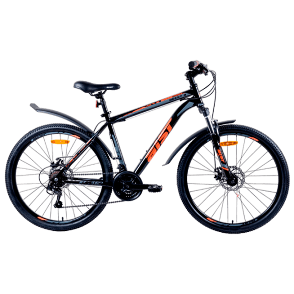 Bicicletă Aist Quest 26" 26" Black Orange Oțel / Pentru adulți photo 1