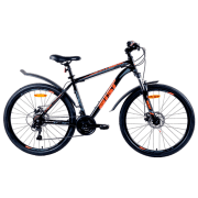 Bicicletă Aist Quest 26" 26" Black Orange Oțel / Pentru adulți