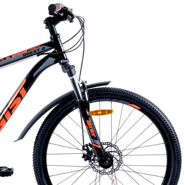 Bicicletă Aist Quest 26" 26" Black Orange Oțel / Pentru adulți photo 3