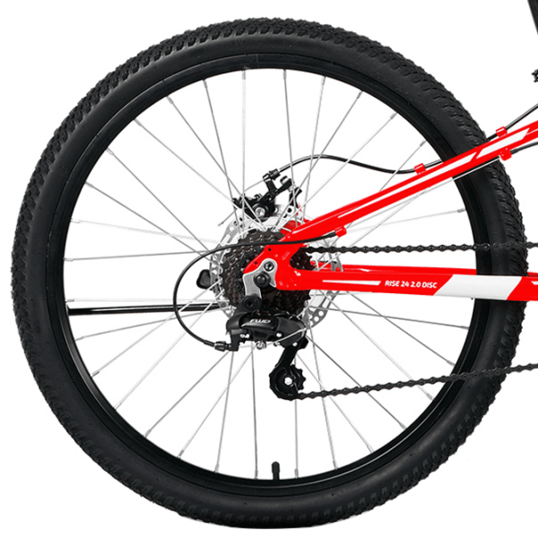 Bicicletă Forward Rise 24" 11" Red White Aluminiu / Pentru copii photo 1