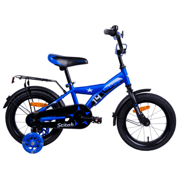Bicicletă Aist Stitch 14 14 14" 14" Blue Black Oțel / Pentru copii photo 1