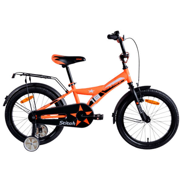 Bicicletă Aist Stitch 18 18 18" 18" Orange Black Oțel / Pentru copii photo 1