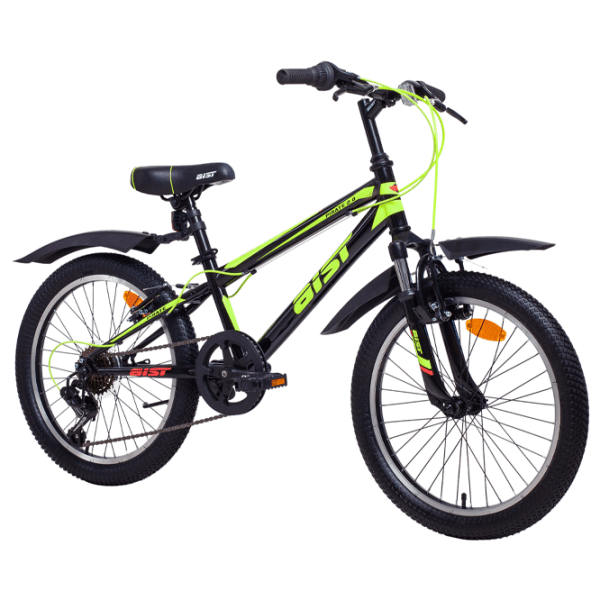 Bicicletă Aist Pirate 20" 20" Black Green Oțel / Pentru copii photo 1