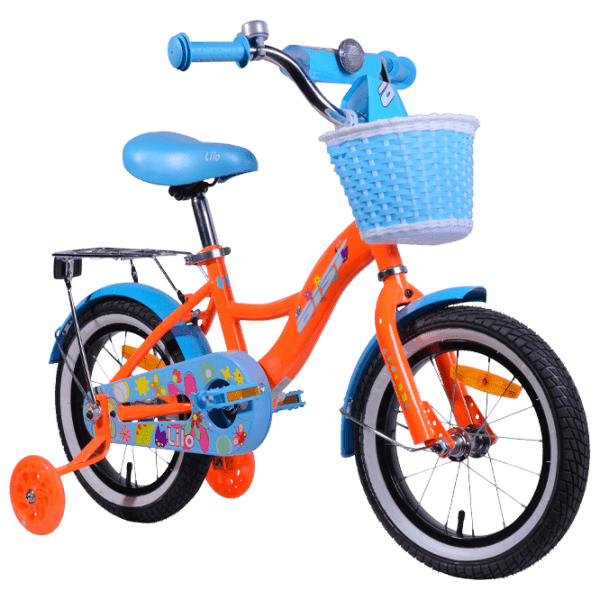 Bicicletă Aist Lilo 14 14 14" 14" Orange Blue Oțel / Pentru copii photo 1