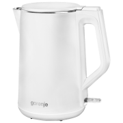 Ceainic electric Gorenje K15DWW White 2200 W, 1.5 l, Material interior: Inox