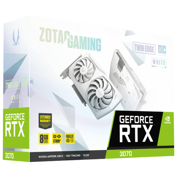 Placă video Zotac GeForce RTX 3070 Twin Edge OC White Edition 8 GB  photo 6