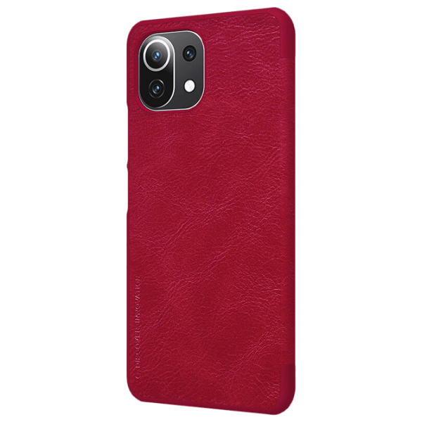 Чехол для смартфона Xiaomi Mi 11 Lite (QIN) Красный Nillkin, Кожа, Flip Cover photo 3