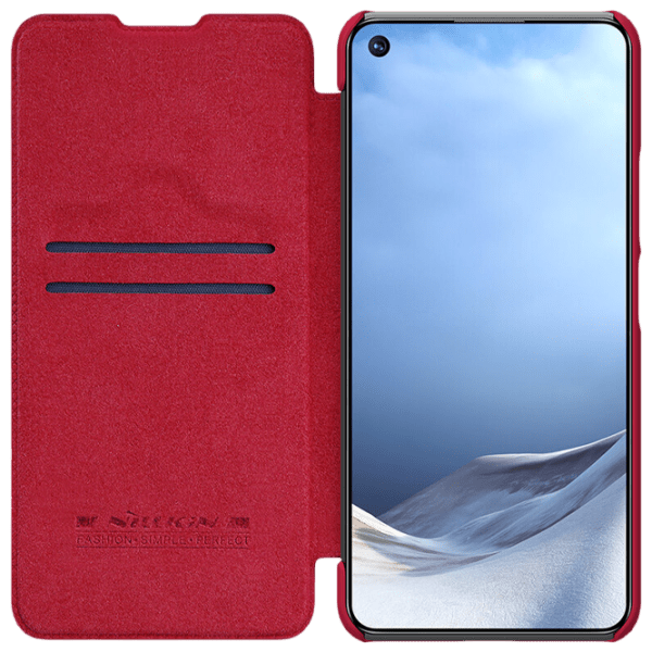 Чехол для смартфона Xiaomi Mi 11 Lite (QIN) Красный Nillkin, Кожа, Flip Cover photo 5