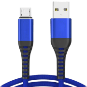 Cablu pentru telefon EVO Textil USB Type-A/ microUSB Blue 