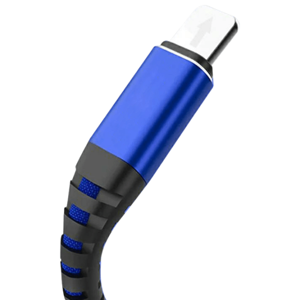 Cablu pentru telefon EVO Textil USB Type-A/ microUSB Blue  photo 3