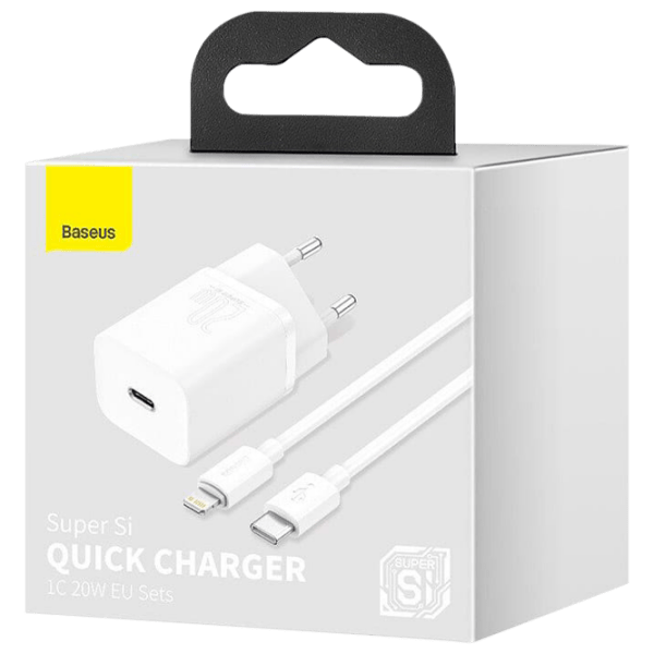 Încărcător de rețea Baseus TZCCSUP-B02 (20 W) White 3 A / White photo 3