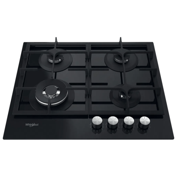 Plită încorporabilă pe gaz Whirlpool GOFL 629/ NB Black Sticlă călită, Gratare: Fontă photo 2