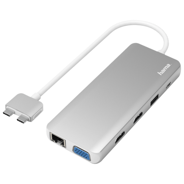 Adaptor Hub Hama 200133 Silver USB Type-C photo 1