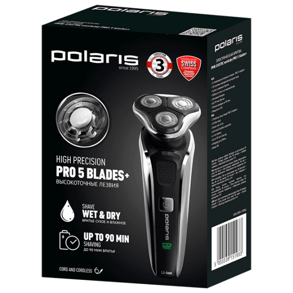 Бритва электрическая Polaris PMR0307RC Черный  photo 5