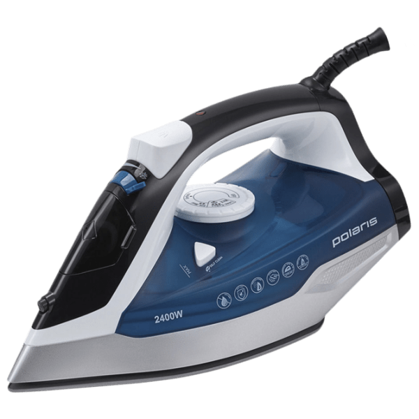 Fier de călcat Polaris PIR2442AK Blue 2400 W, 50 g/ min, 0.42 l, Ceramică photo 1