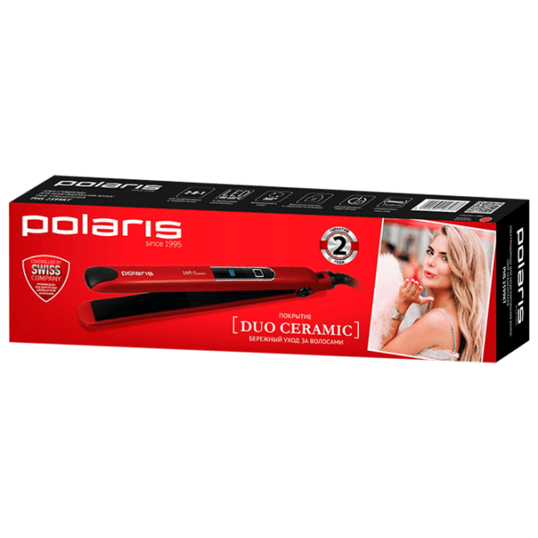 Placă de îndreptat părul Polaris PHS2599KT Red De ondulat / Ceramică / 220 °C photo 5