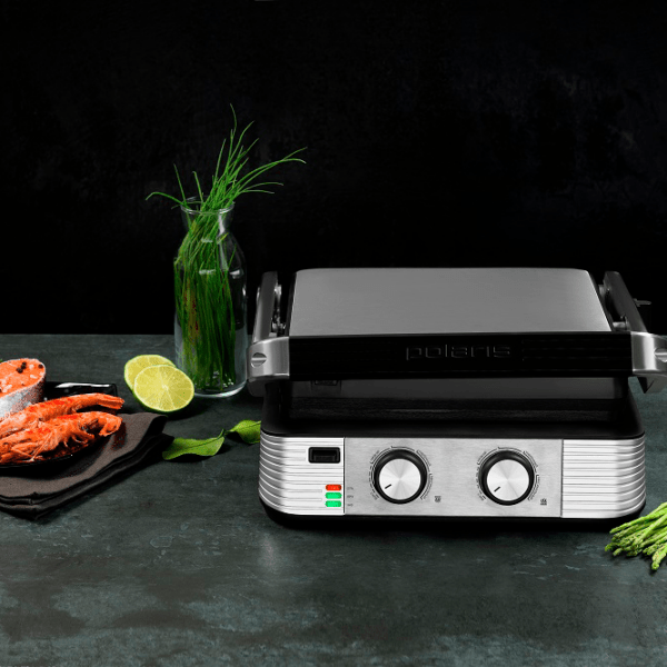 Polaris PGP2202 Black 2200 W, Contact, Barbecue, 250 &deg;С photo 6