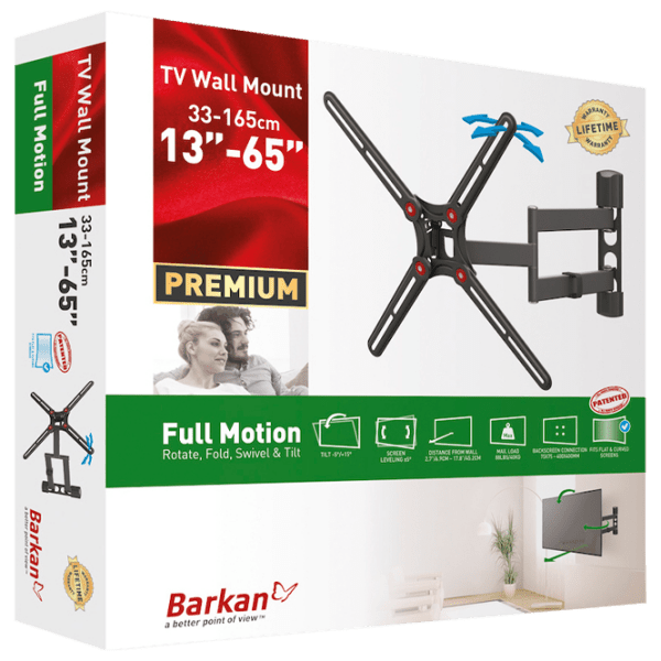 Suport TV Barkan BM343LP Black VESA 400 x 400 mm photo 2