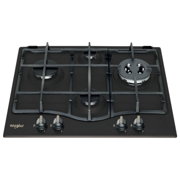 Plită încorporabilă pe gaz Whirlpool GMT 6422 AN Black Oțel emailat, Gratare: Fontă photo 1