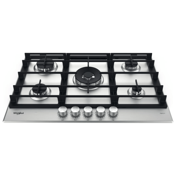 Plită încorporabilă pe gaz Whirlpool GMWL 728/ IXL Inox Inox, Gratare: Fontă photo 2