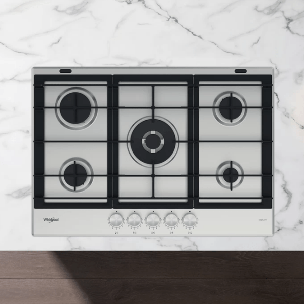 Plită încorporabilă pe gaz Whirlpool GMWL 728/ IXL Inox Inox, Gratare: Fontă photo 4
