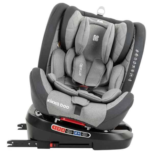 Scaun auto Kikka Boo Armadillo (31002070068) Gray 0 luni - 12 ani, 36 kg photo 6