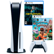 Consolă pentru jocuri Sony PlayStation 5 + Returnal + Sackboy: A Big Adventure White SSD 825 GB, RAM 16 GB