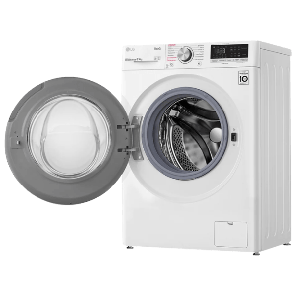 Mașină de spălat cu uscător LG F2V5NG0W White 6 kg, 1200 rpm, C photo 7
