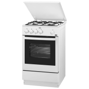Плита Zanussi ZCG210M1WA Белый Тип плиты: Газовая, 61 л, Тип духовки: Газовая