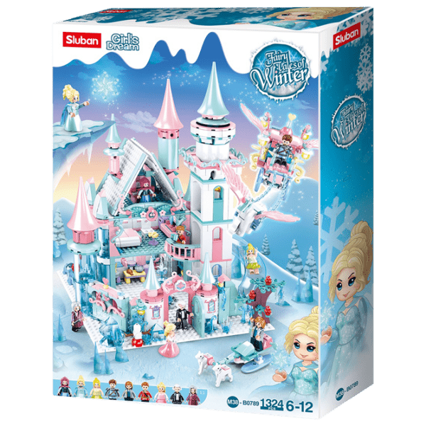Конструктор Sluban Fairy Tale of Winter Светло-синий Количество деталей 1324, 6+ photo 1
