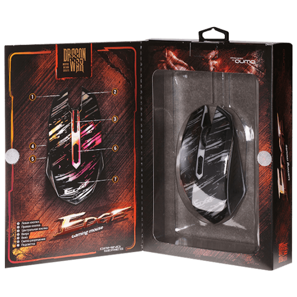 Mouse Qumo Edge Black Fără fir / 2400 dpi photo 3