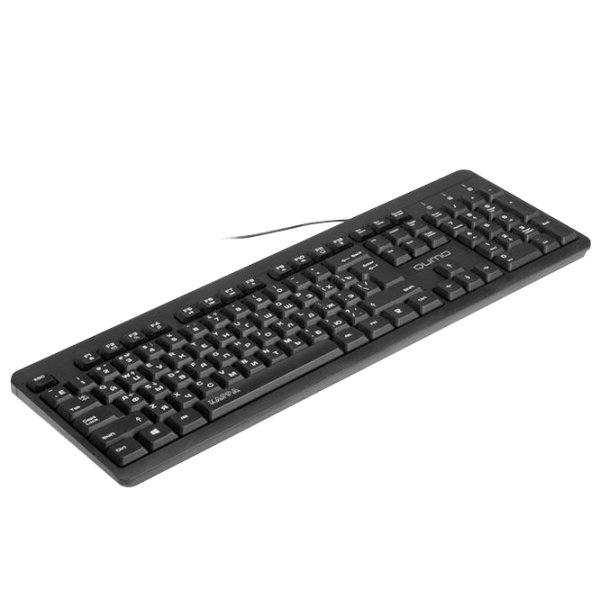 Tastatură Qumo Kappa Black Home and Office, Cu fir photo 2