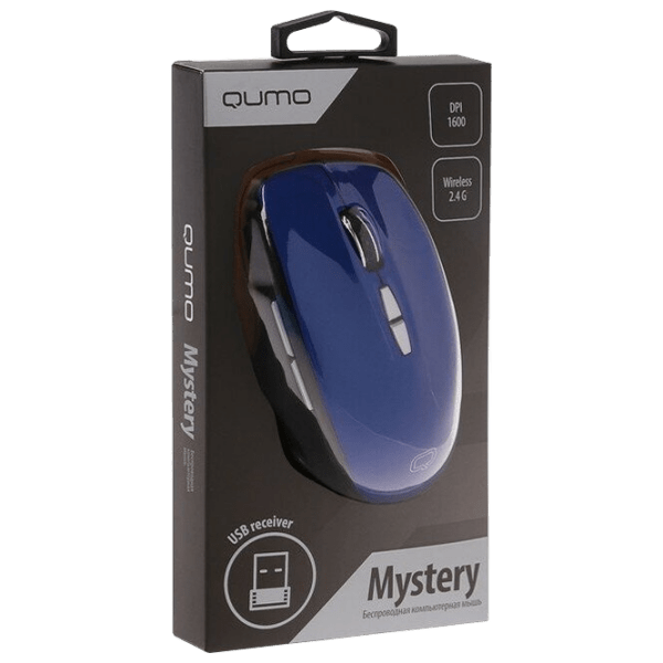 Mouse Qumo M60 Blue Fără fir, 1600 dpi photo 4