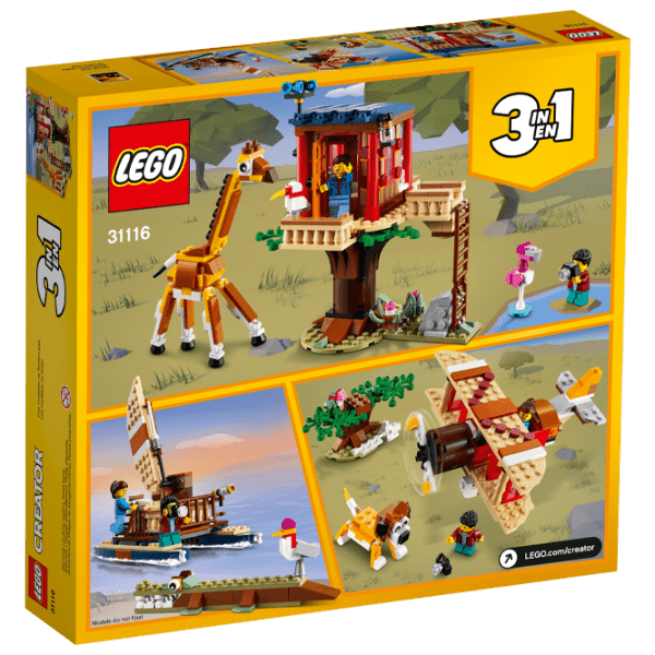 Constructor LEGO Safara Wildlife Tree House Yellow Numărul de piese 397, 7+ photo 2
