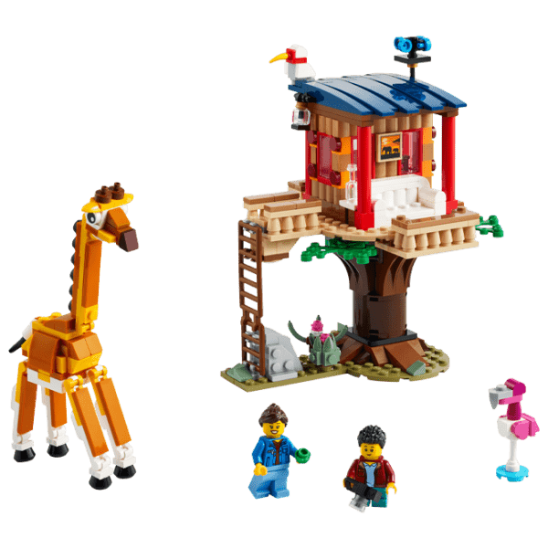 Constructor LEGO Safara Wildlife Tree House Yellow Numărul de piese 397, 7+ photo 3